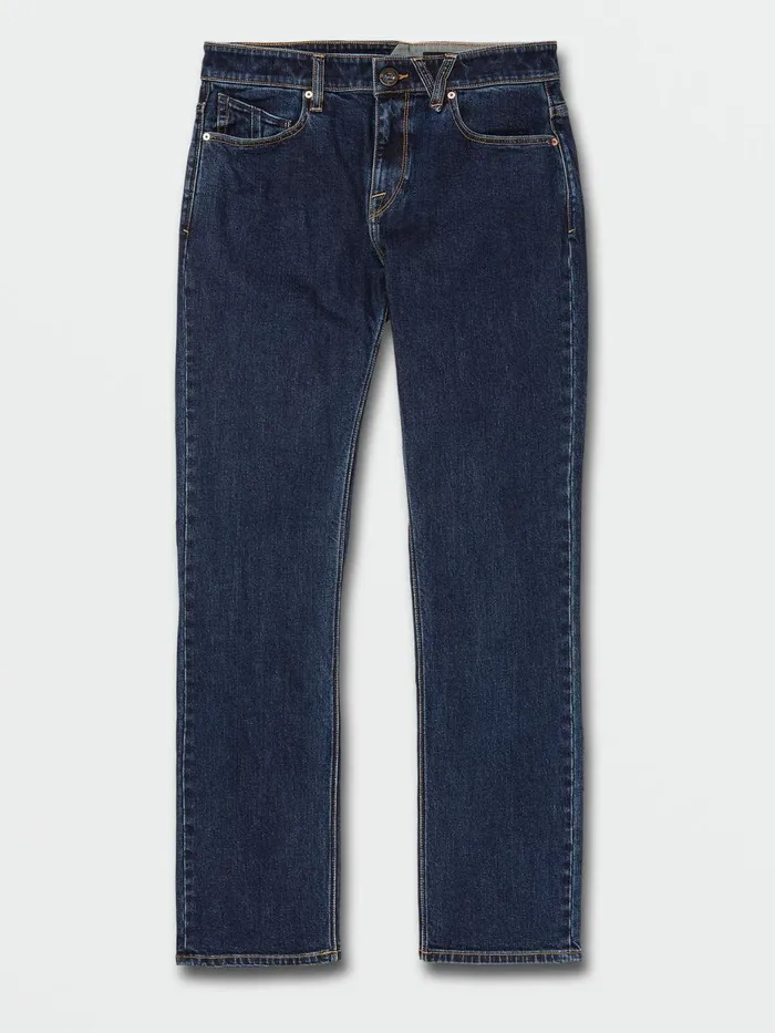 Mens Jeans Volcom Solver Modern Fit Jeans 8211 Dirty Med Blue