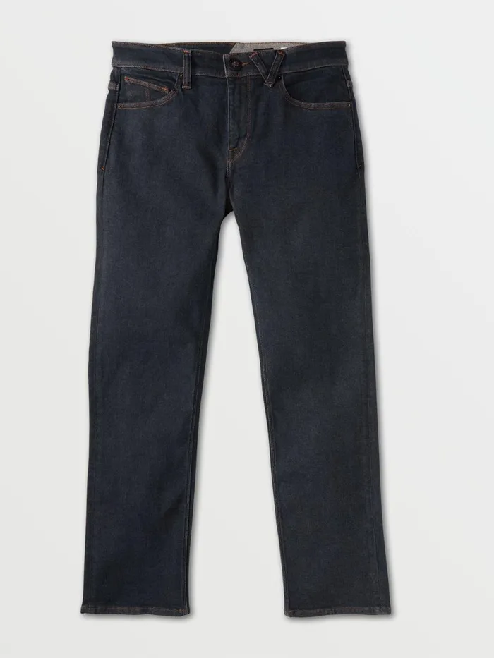 Mens Jeans Volcom Solver Modern Fit Jeans 8211 Grey Indigo Rinse