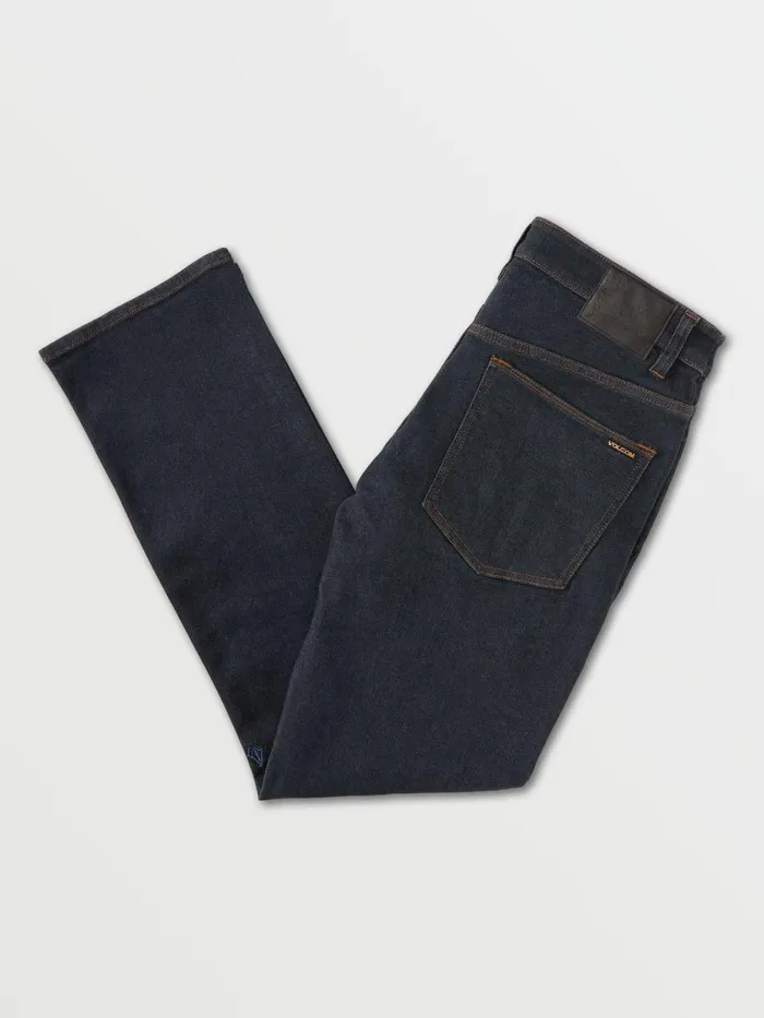 Mens Jeans Volcom Solver Modern Fit Jeans 8211 Grey Indigo Rinse