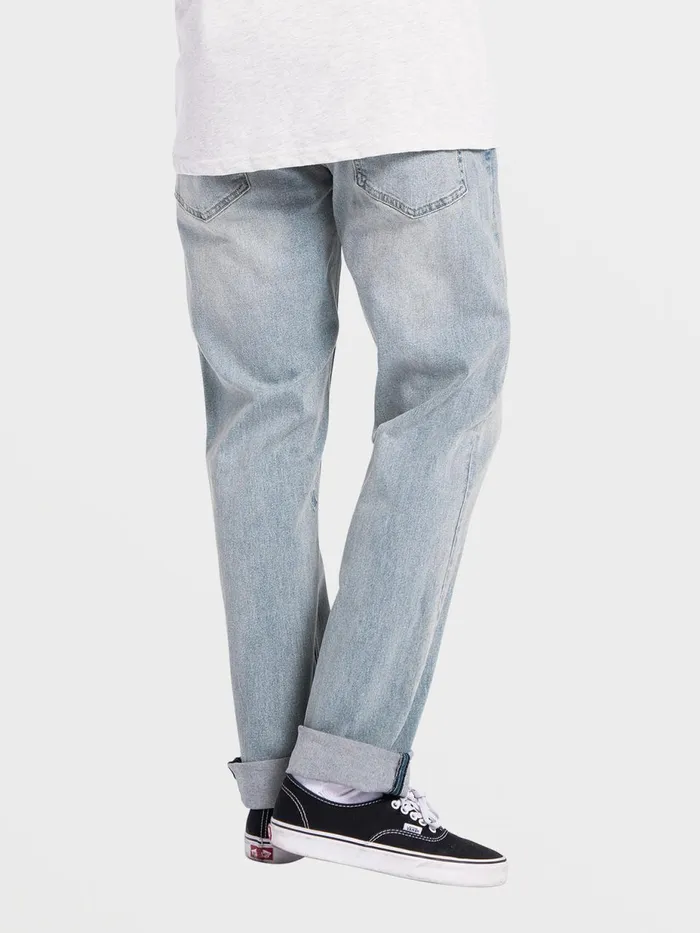 Mens Jeans Volcom Solver Modern Fit Jeans 8211 Worker Indigo Vintage