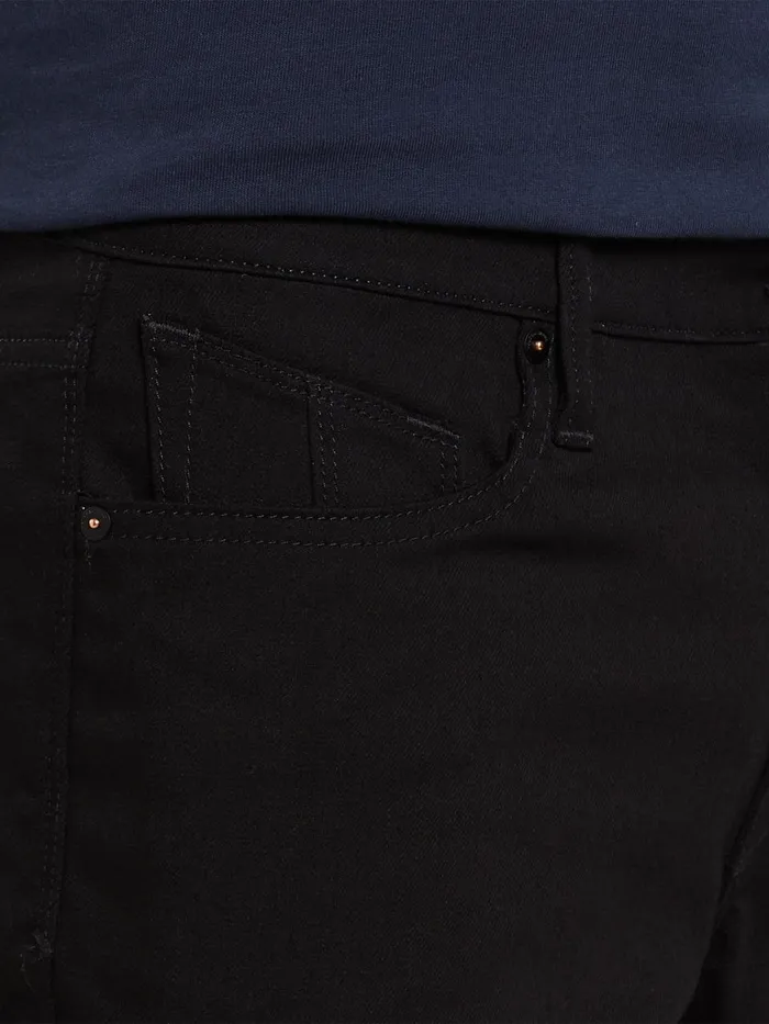 Mens Jeans Volcom Vorta Slim Fit Jeans 8211 Black On Black