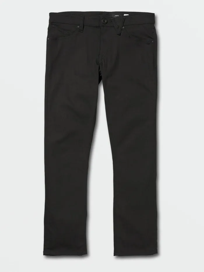 Mens Jeans Volcom Vorta Slim Fit Jeans 8211 Black On Black