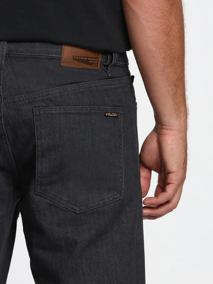 Mens Jeans Volcom Vorta Slim Fit Jeans 8211 Dark Grey