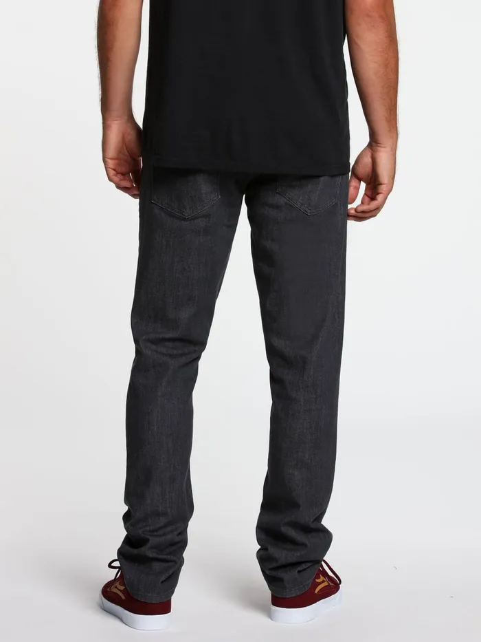Mens Jeans Volcom Vorta Slim Fit Jeans 8211 Dark Grey