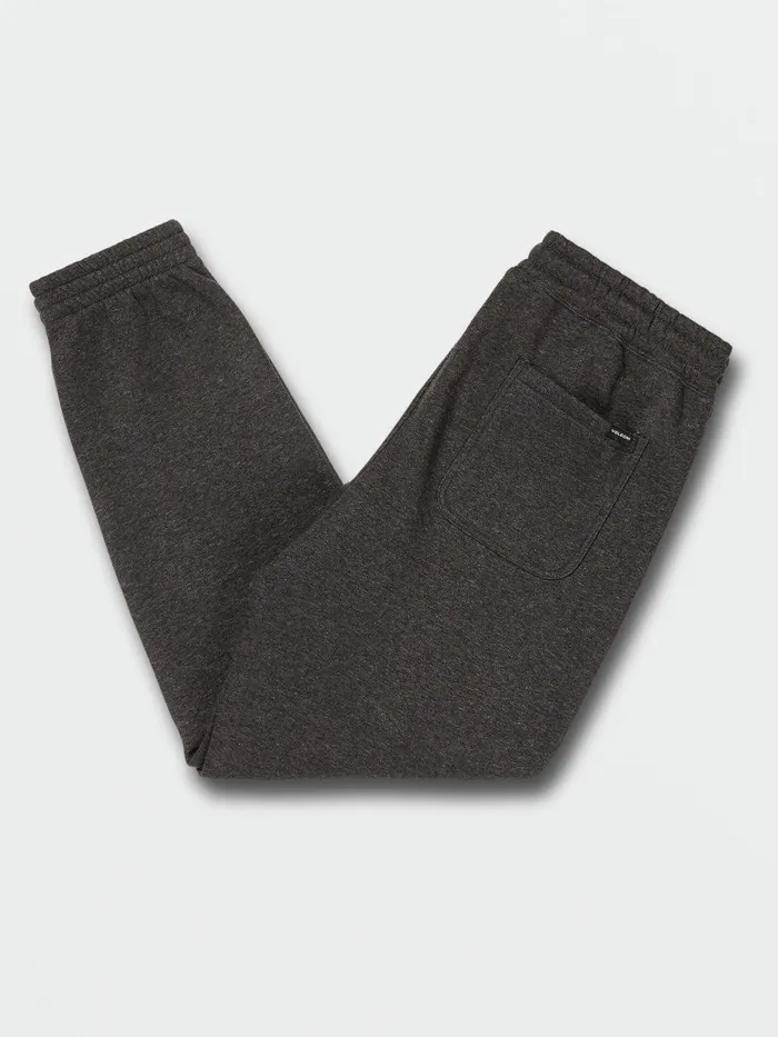 Mens Pants Volcom Booker Fleece Pants 8211 Heather Black