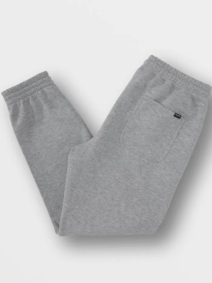 Mens Pants Volcom Booker Fleece Pants 8211 Heather Grey