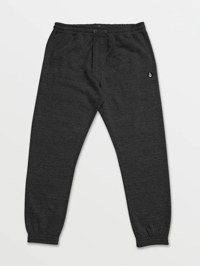 Mens Pants Volcom Foreman Fleece Pants 8211 Sulfur Black