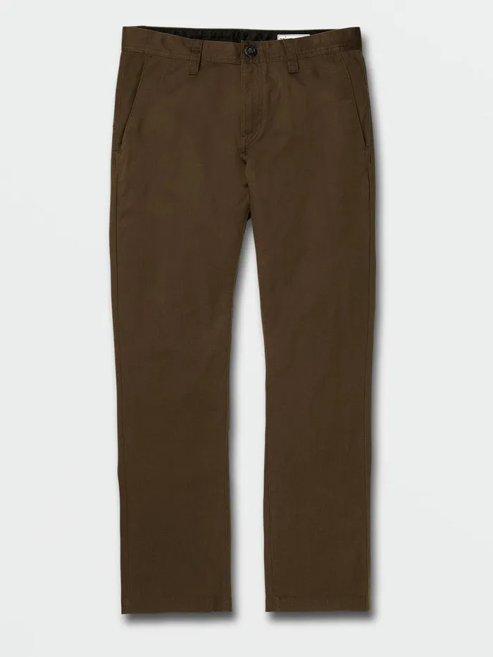 Mens Pants Volcom Frickin Modern Stretch Pants 8211 Dark Earth