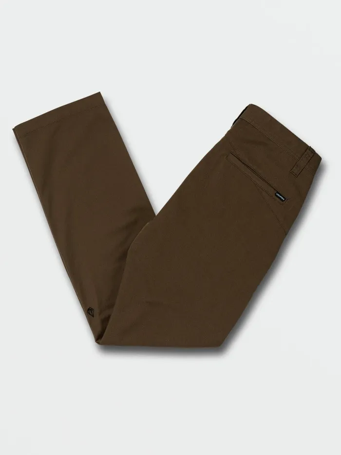 Mens Pants Volcom Frickin Modern Stretch Pants 8211 Dark Earth