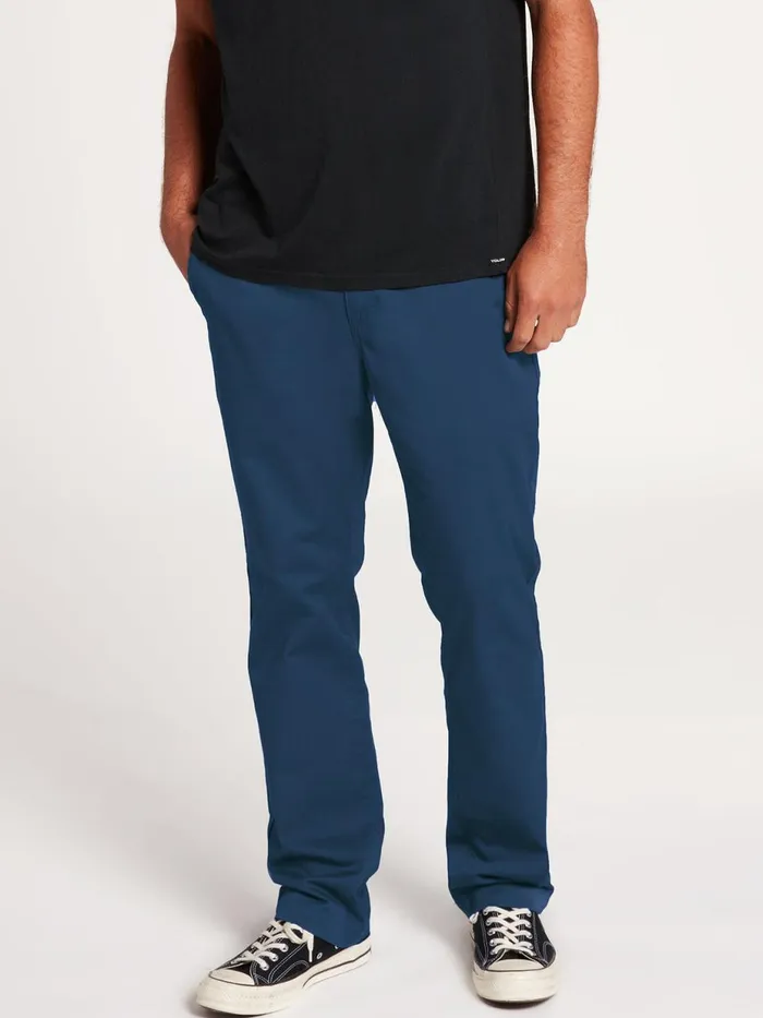 Mens Pants Volcom Frickin Modern Stretch Pants 8211 Smokey Blue