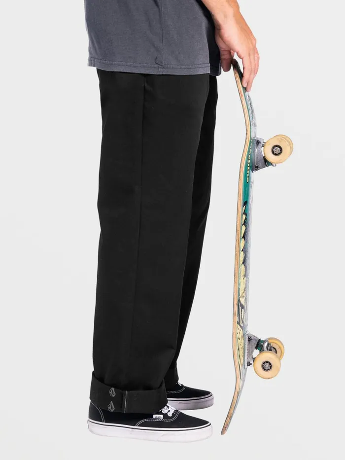 Mens Pants Volcom Frickin Skate Chino Pants 8211 Black
