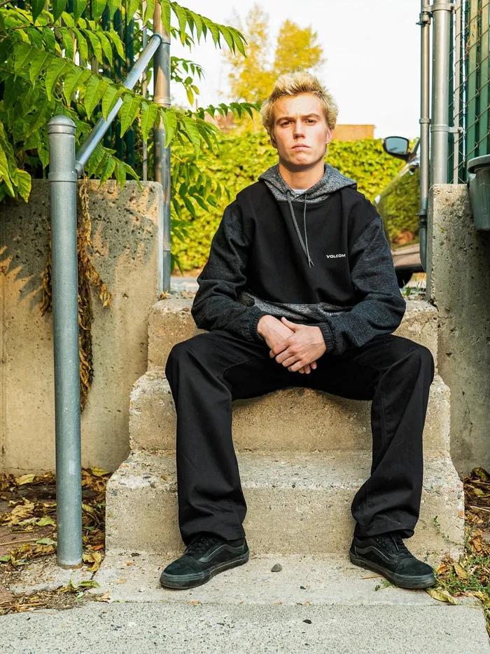 Mens Pants Volcom Frickin Skate Chino Pants 8211 Black