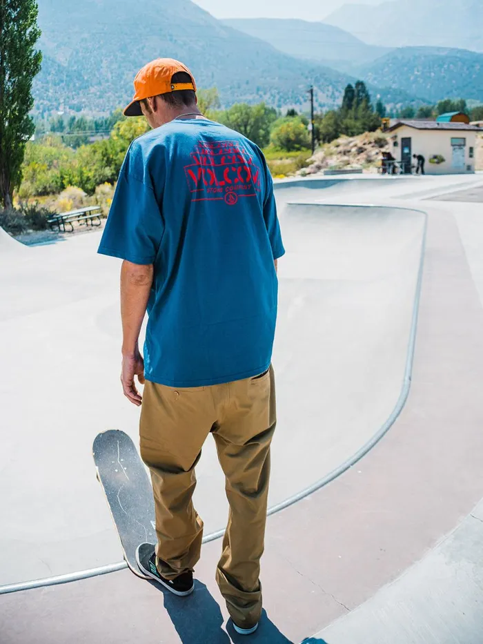 Mens Pants Volcom Frickin Skate Chino Pants 8211 Dark Khaki