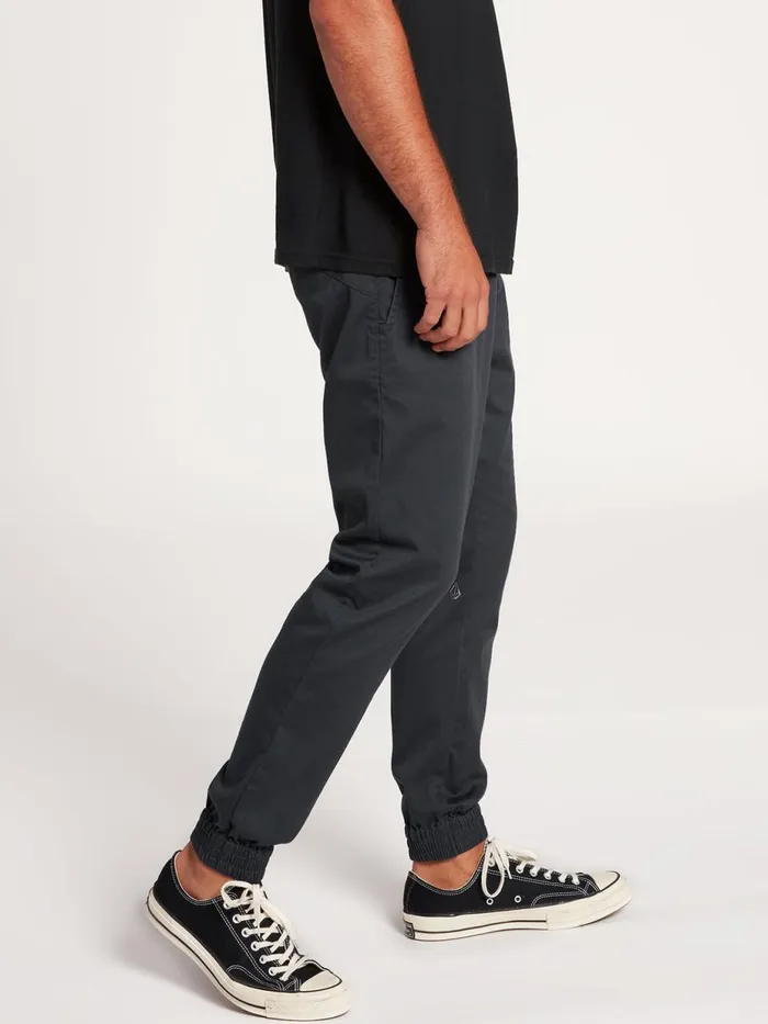 Mens Pants Volcom Frickin Slim Jogger Pants 8211 Charcoal