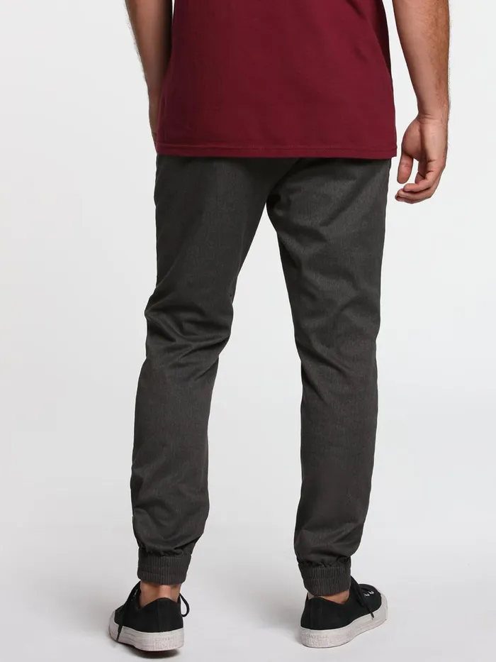 Mens Pants Volcom Frickin Slim Jogger Pants 8211 Charcoal Heather