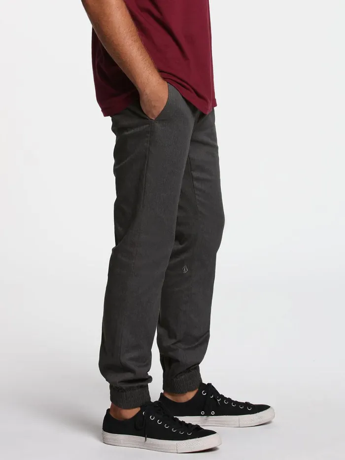 Mens Pants Volcom Frickin Slim Jogger Pants 8211 Charcoal Heather