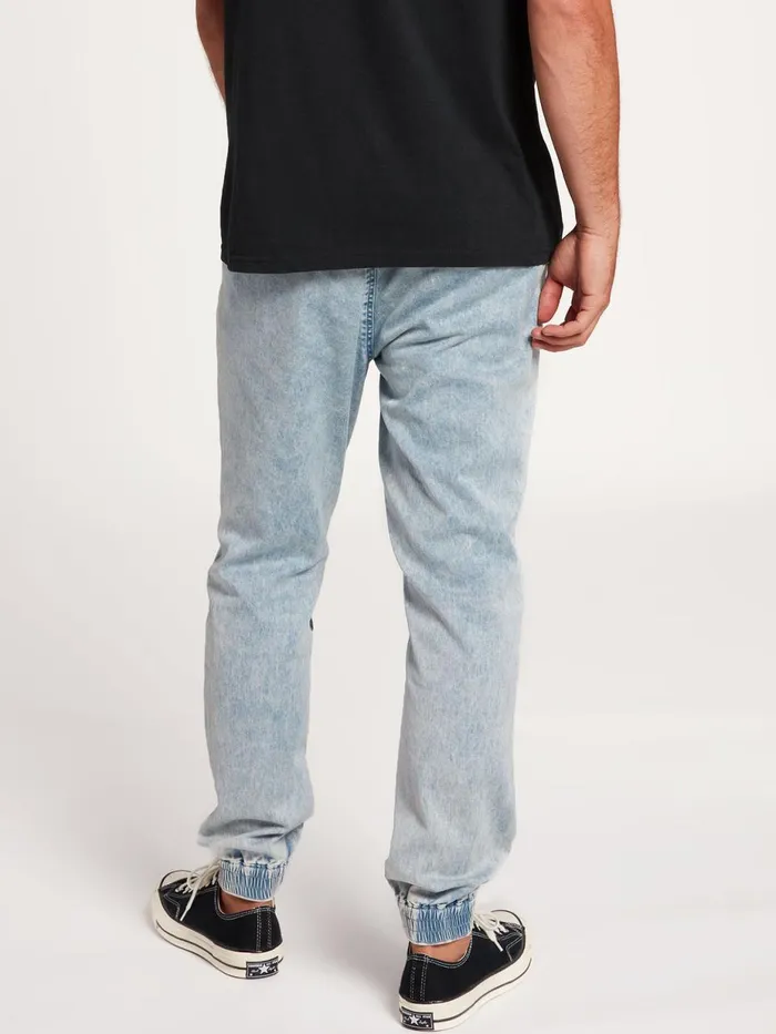 Mens Pants Volcom Frickin Slim Jogger Pants 8211 Cloud Blue