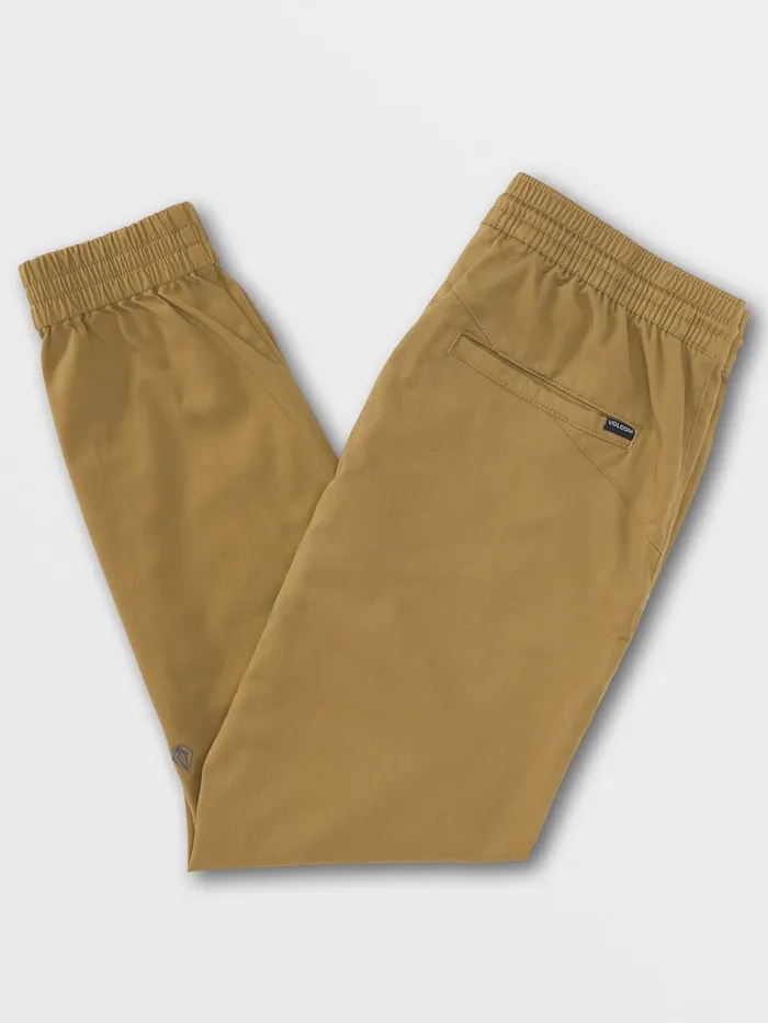 Mens Pants Volcom Frickin Slim Jogger Pants 8211 Dark Khaki