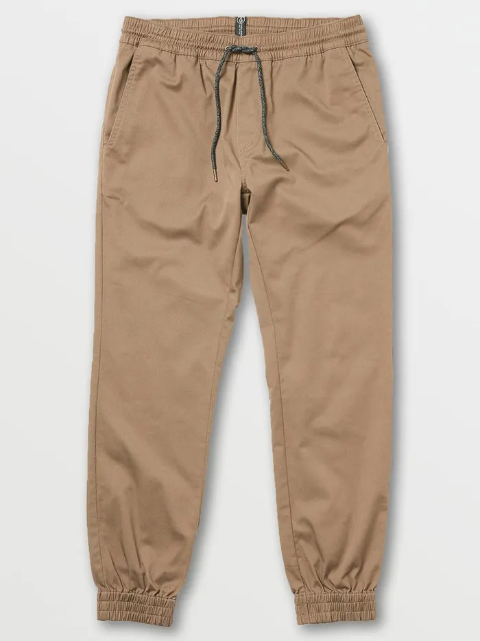 Mens Pants Volcom Frickin Slim Jogger Pants 8211 Khaki