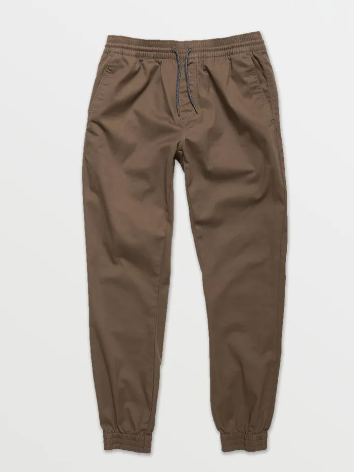Mens Pants Volcom Frickin Slim Jogger Pants 8211 Mushroom