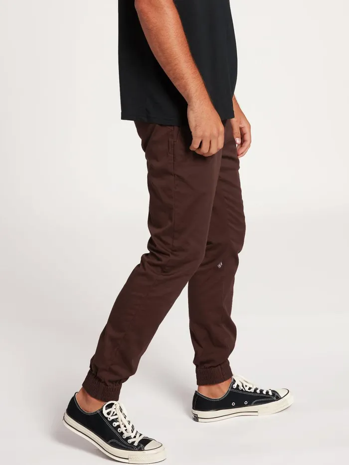 Mens Pants Volcom Frickin Slim Jogger Pants 8211 Plum