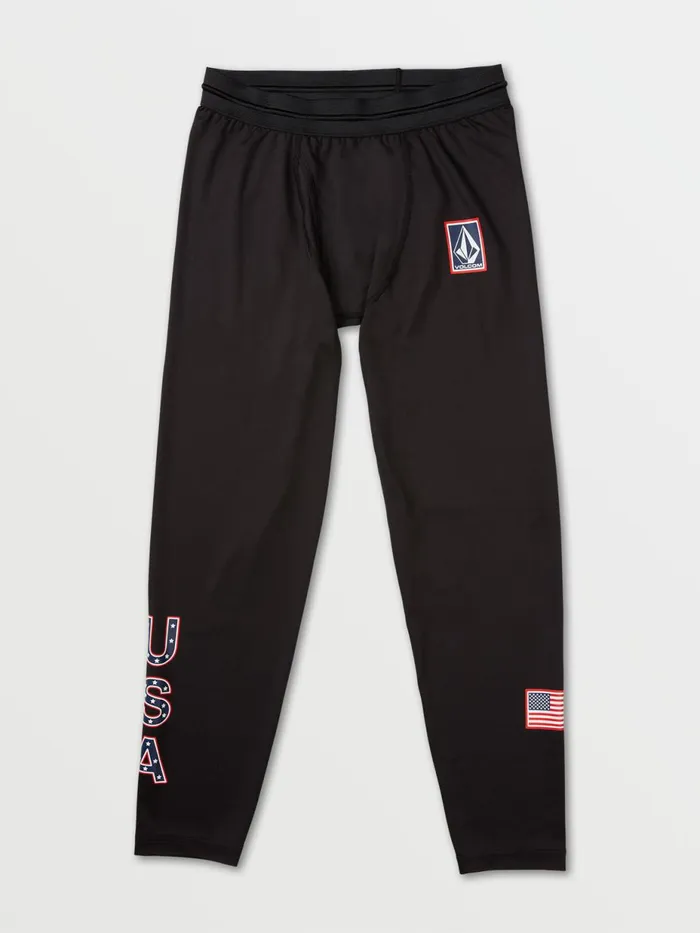 Mens Pants Volcom Mens USA Base Bottom 8211 Black
