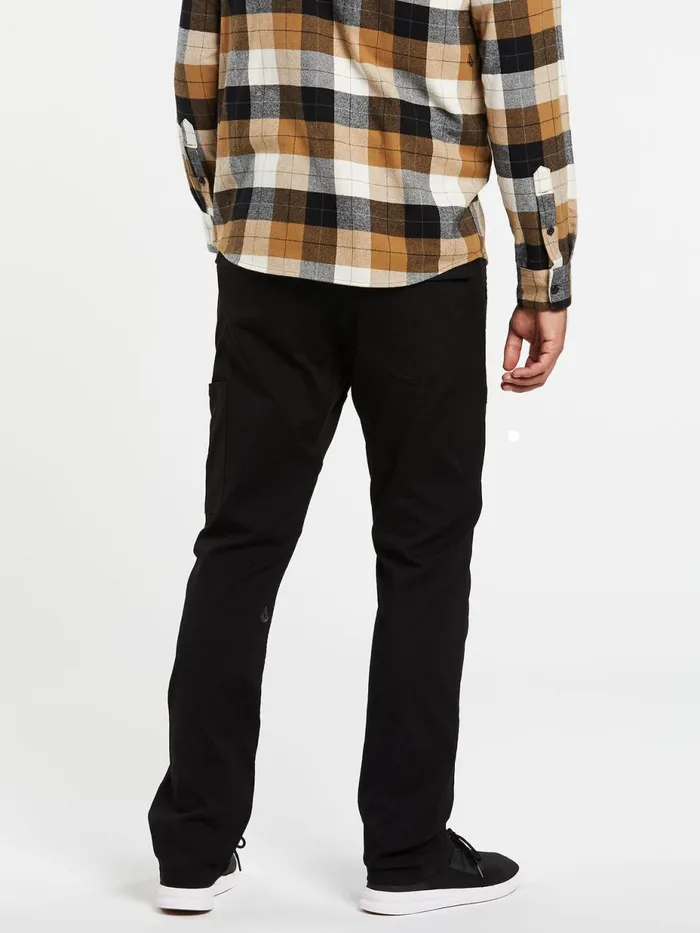 Mens Pants Volcom Stone Trail Master Pants 8211 Black