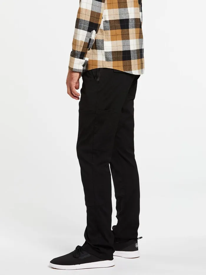 Mens Pants Volcom Stone Trail Master Pants 8211 Black