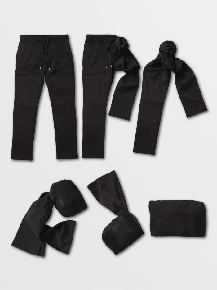 Mens Pants Volcom Stone Trail Master Pants 8211 Black