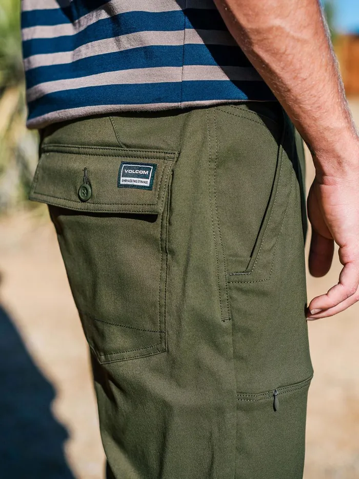 Mens Pants Volcom Stone Trail Master Pants 8211 Military