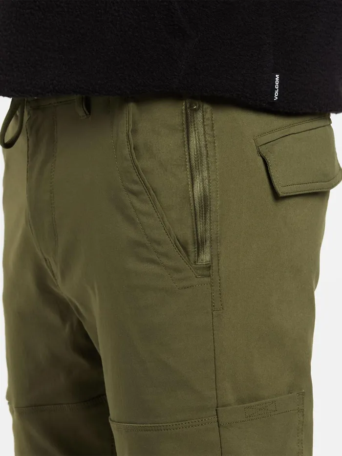 Mens Pants Volcom Stone Trail Master Pants 8211 Military