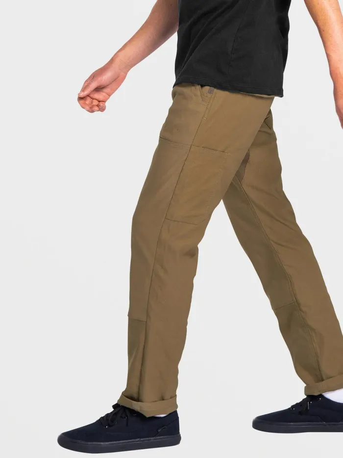Mens Pants Volcom Stone Trail Master Pants 8211 Tarmac Brown