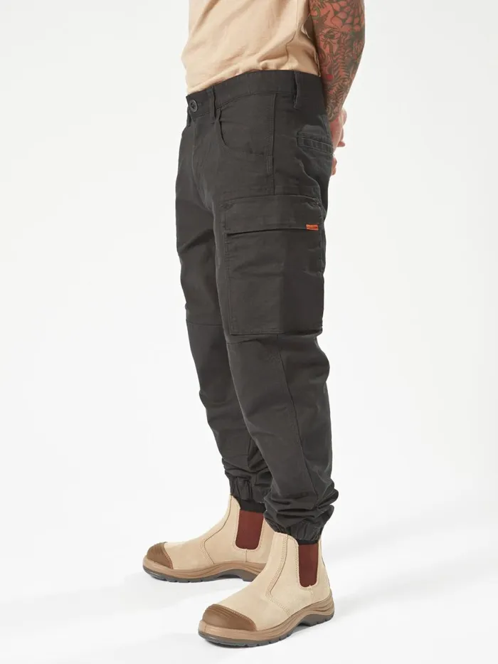 Mens Pants Volcom Volcom Workwear Caliper Cuffed Pants 8211 Black