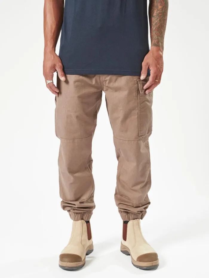 Mens Pants Volcom Volcom Workwear Caliper Cuffed Pants 8211 Brindle