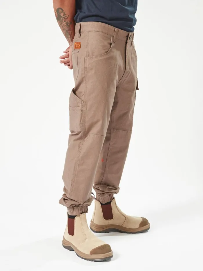 Mens Pants Volcom Volcom Workwear Caliper Cuffed Pants 8211 Brindle