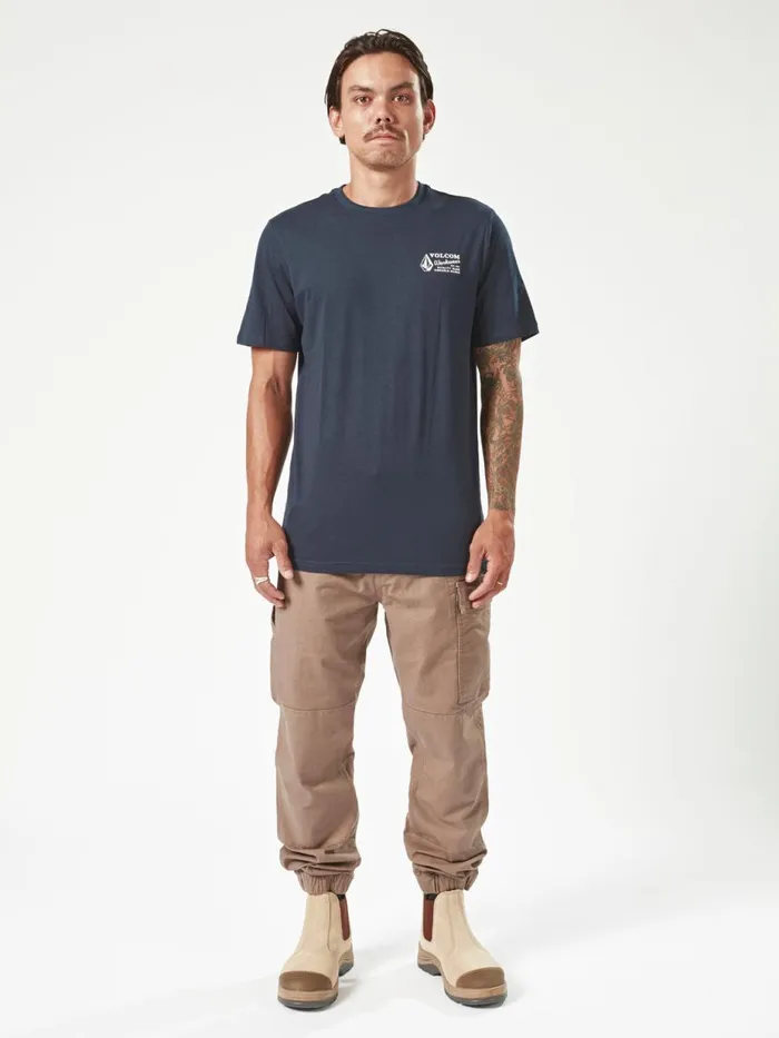 Mens Pants Volcom Volcom Workwear Caliper Cuffed Pants 8211 Brindle
