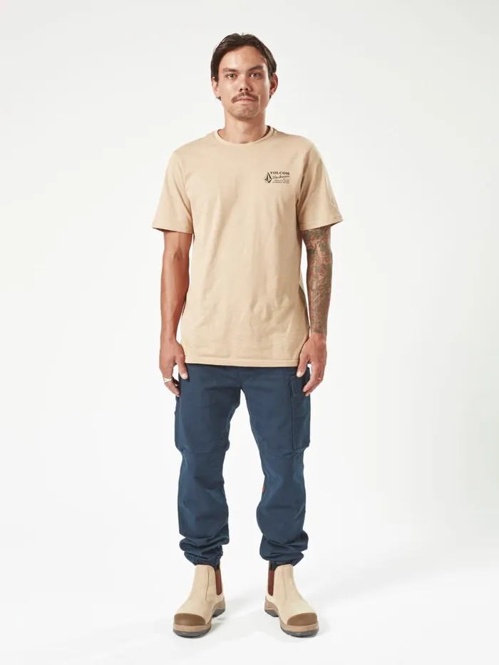 Mens Pants Volcom Volcom Workwear Caliper Cuffed Pants 8211 Navy