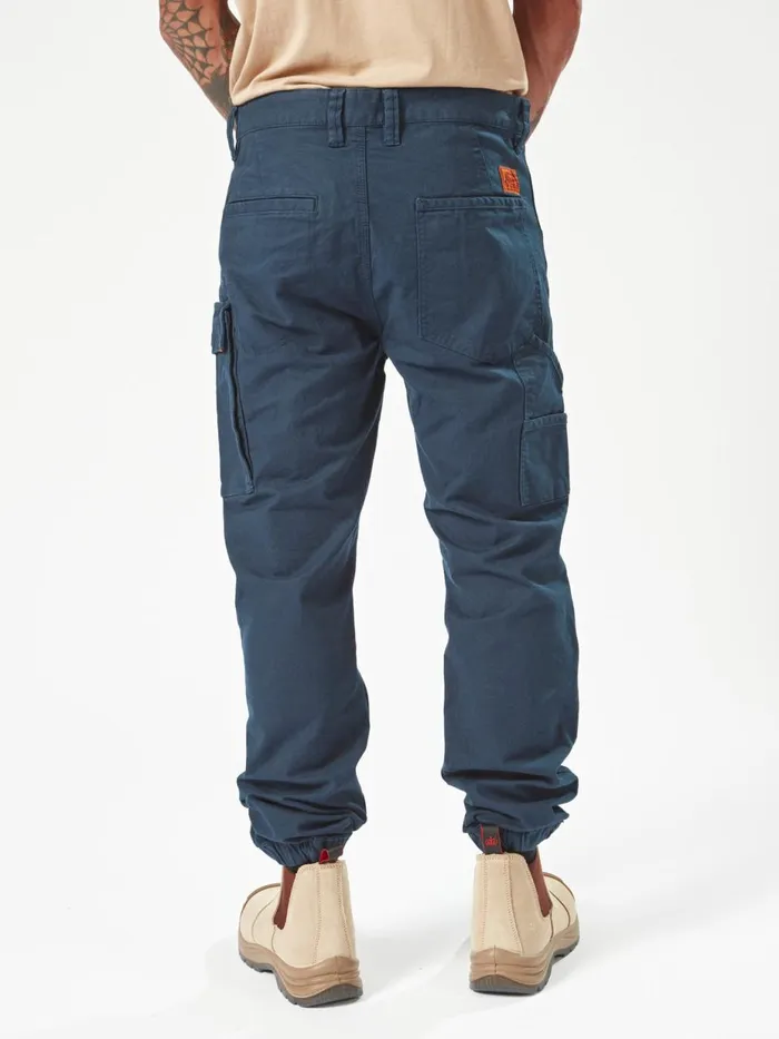 Mens Pants Volcom Volcom Workwear Caliper Cuffed Pants 8211 Navy