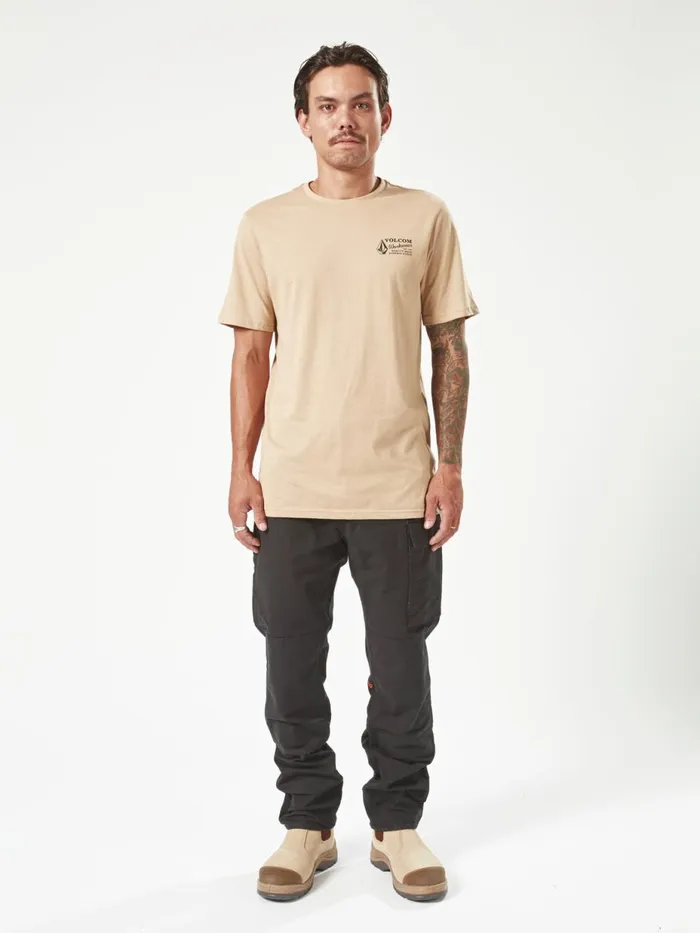 Mens Pants Volcom Volcom Workwear Caliper Pants 8211 Black