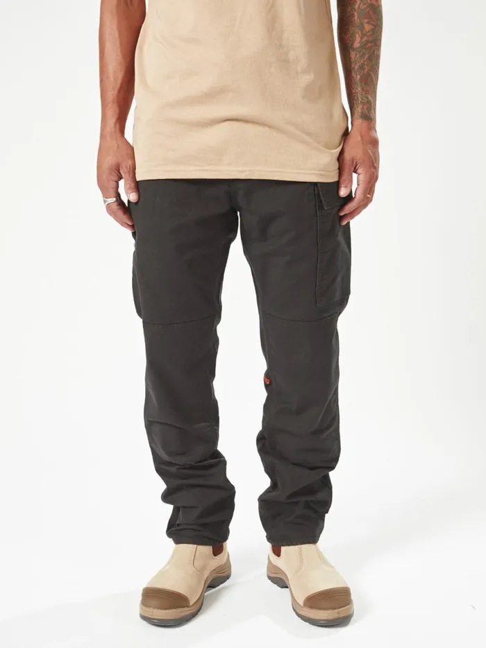 Mens Pants Volcom Volcom Workwear Caliper Pants 8211 Black