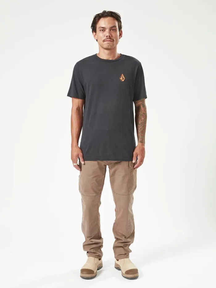 Mens Pants Volcom Volcom Workwear Caliper Pants 8211 Brindle
