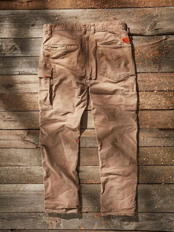 Mens Pants Volcom Volcom Workwear Caliper Pants 8211 Brindle