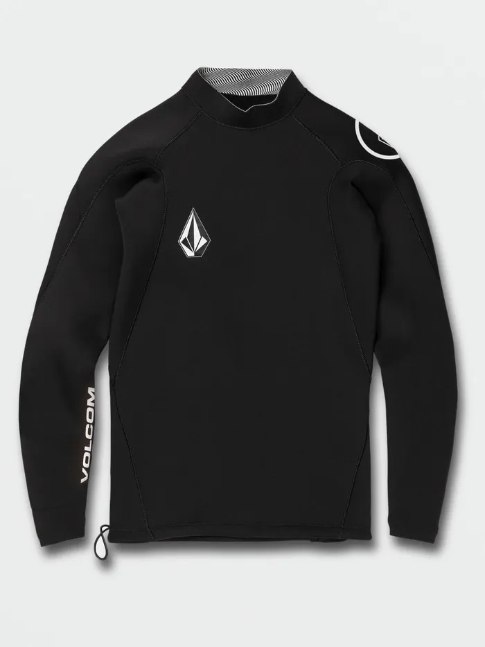 Mens Rashguards Volcom 2mm Jacket UPF 50 Long Sleeve Rashguard Jacket 8211 Black Mens Rashguards Volcom 2mm Jacket UPF 50 Long Sleeve Rashguard Jacket 8211 Black