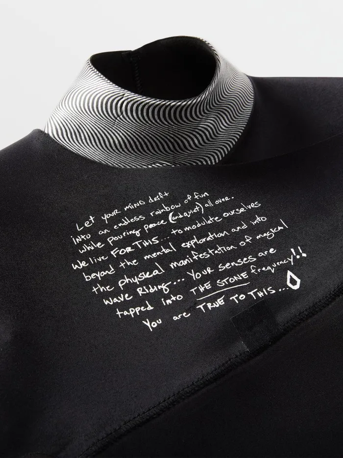 Mens Rashguards Volcom Modulator 2mm Long Arm Chest Zip Wetsuit 8211 Black