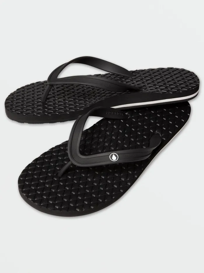 Mens Sandals Volcom Eco Concourse Sandals 8211 Black
