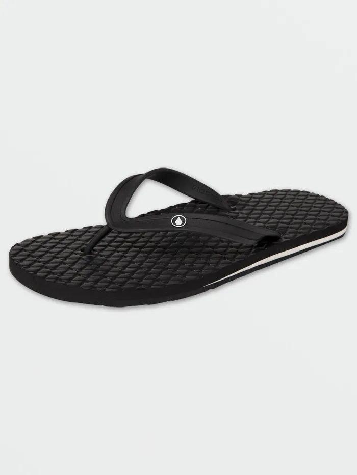 Mens Sandals Volcom Eco Concourse Sandals 8211 Black