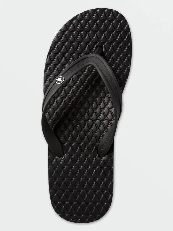 Mens Sandals Volcom Eco Concourse Sandals 8211 Black