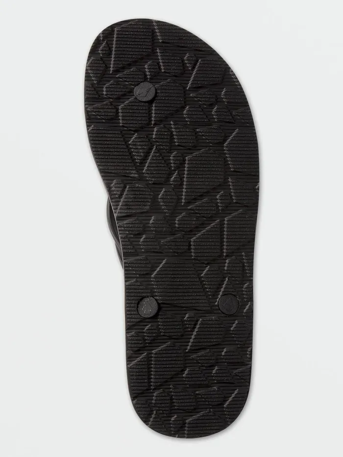 Mens Sandals Volcom Eco Concourse Sandals 8211 Black