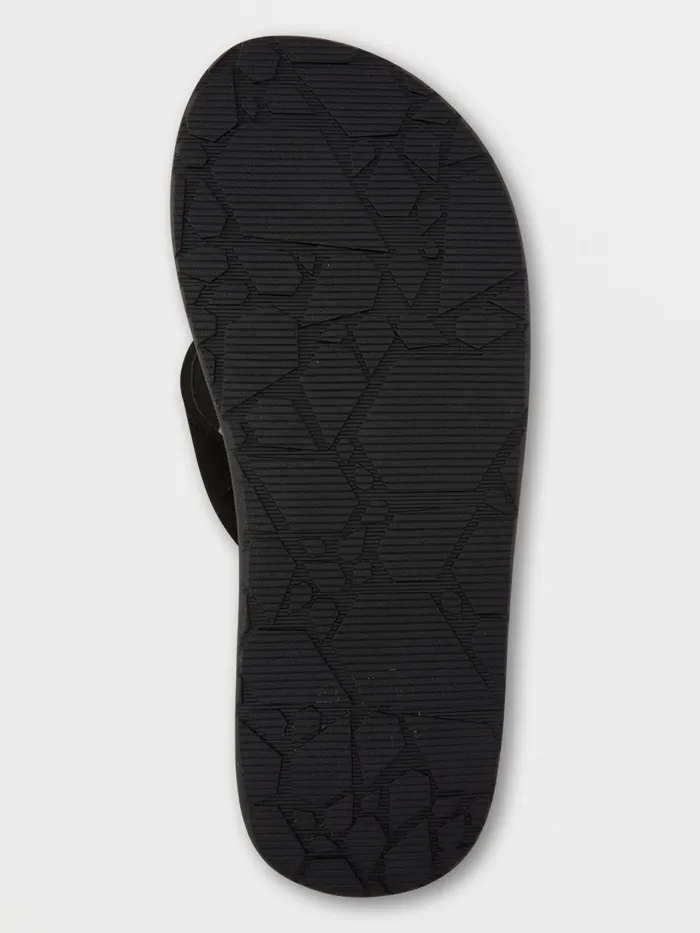 Mens Sandals Volcom Eco Recliner 2 8211 Black Grey