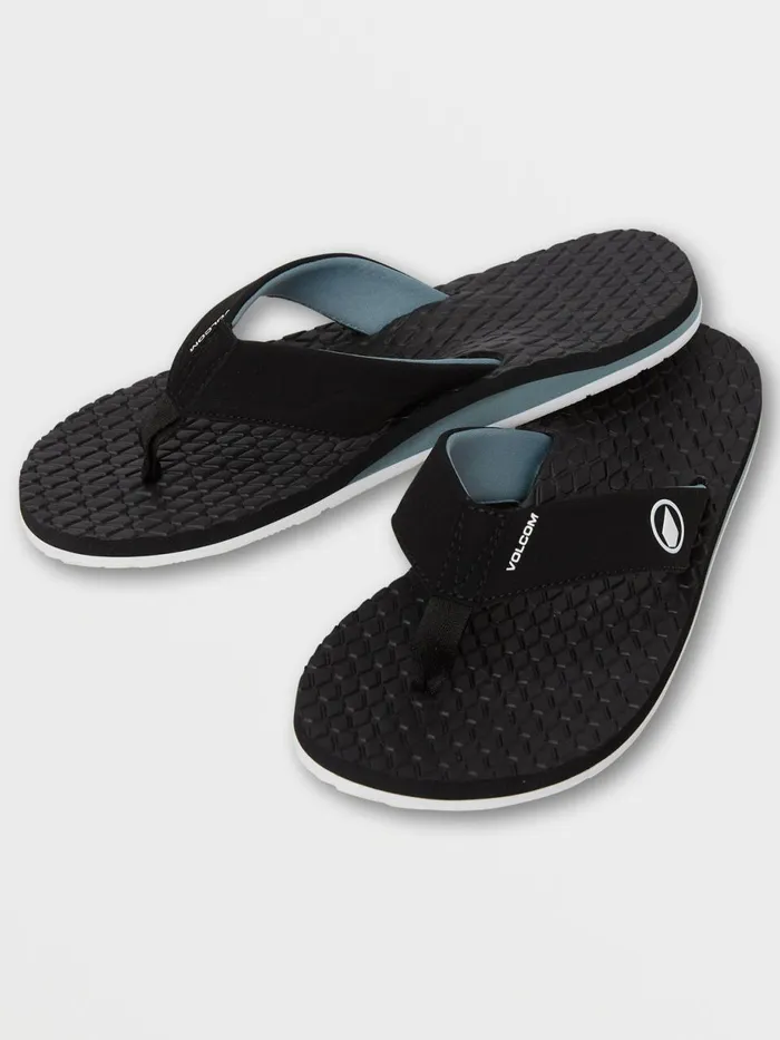 Mens Sandals Volcom Eco Recliner 2 8211 Grey Blue